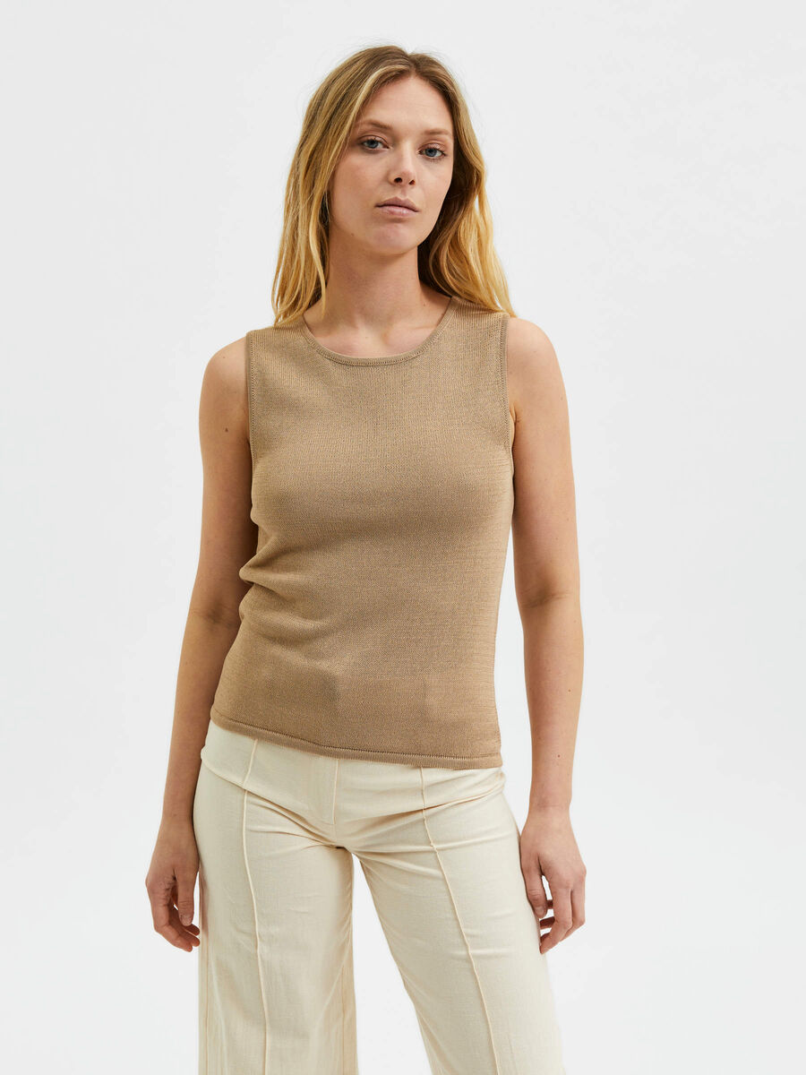 Selected RELAXED FIT - STRIKKET TOPP, Nomad, highres - 16073273_Nomad_003.jpg