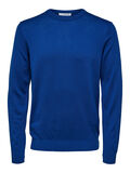 Selected MERINOWOLL- PULLOVER, Sodalite Blue, highres - 16082472_SodaliteBlue_001.jpg