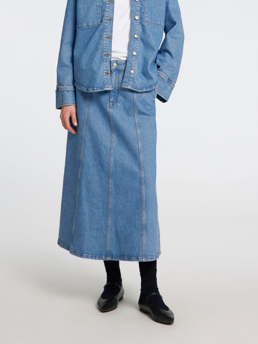 Selected MIDI DENIM SKIRT, Medium Blue Denim, highres - 16096714_MediumBlueDenim_003.jpg