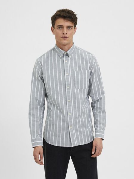 Selected ORGANIC COTTON OXFORD SHIRT, Sycamore, highres - 16077359_Sycamore_821744_003.jpg