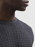 Selected CABLE KNIT JUMPER, Antracit, highres - 16090606_Antracit_1048086_006.jpg
