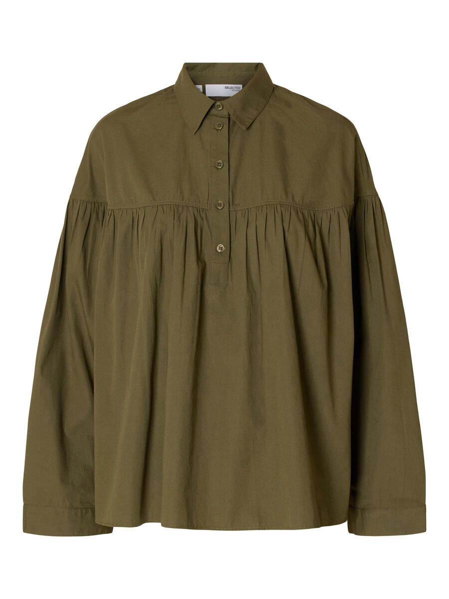 Selected 100% COTTON LONG SLEEVED BLOUSE, Kalamata, highres - 16098406_Kalamata_001.jpg