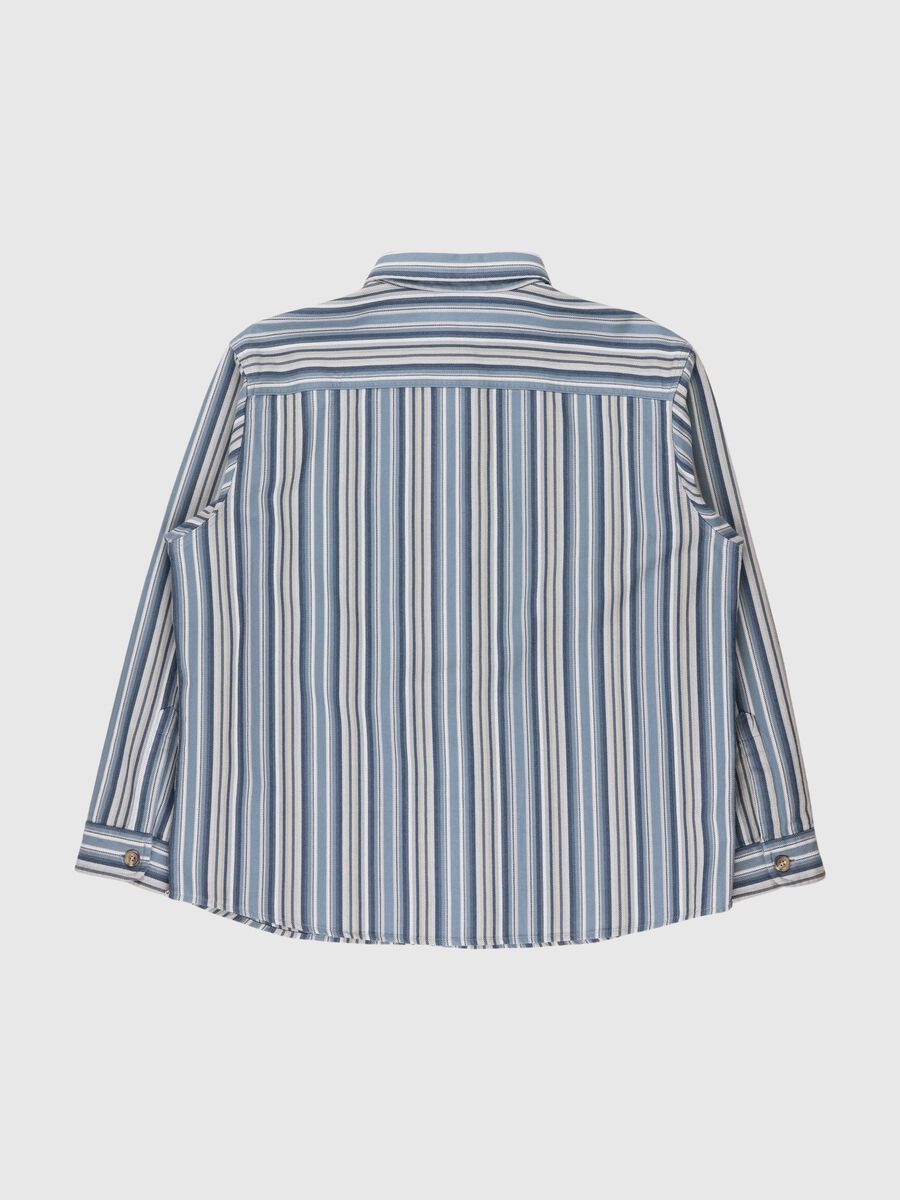 Selected STRIPED COTTON OVERSHIRT, Stormy Weather, highres - 80000345_StormyWeather_002.jpg