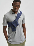 Selected KORTE MOUWEN POLO, Medium Grey Melange, highres - 16082840_MediumGreyMelange_008.jpg