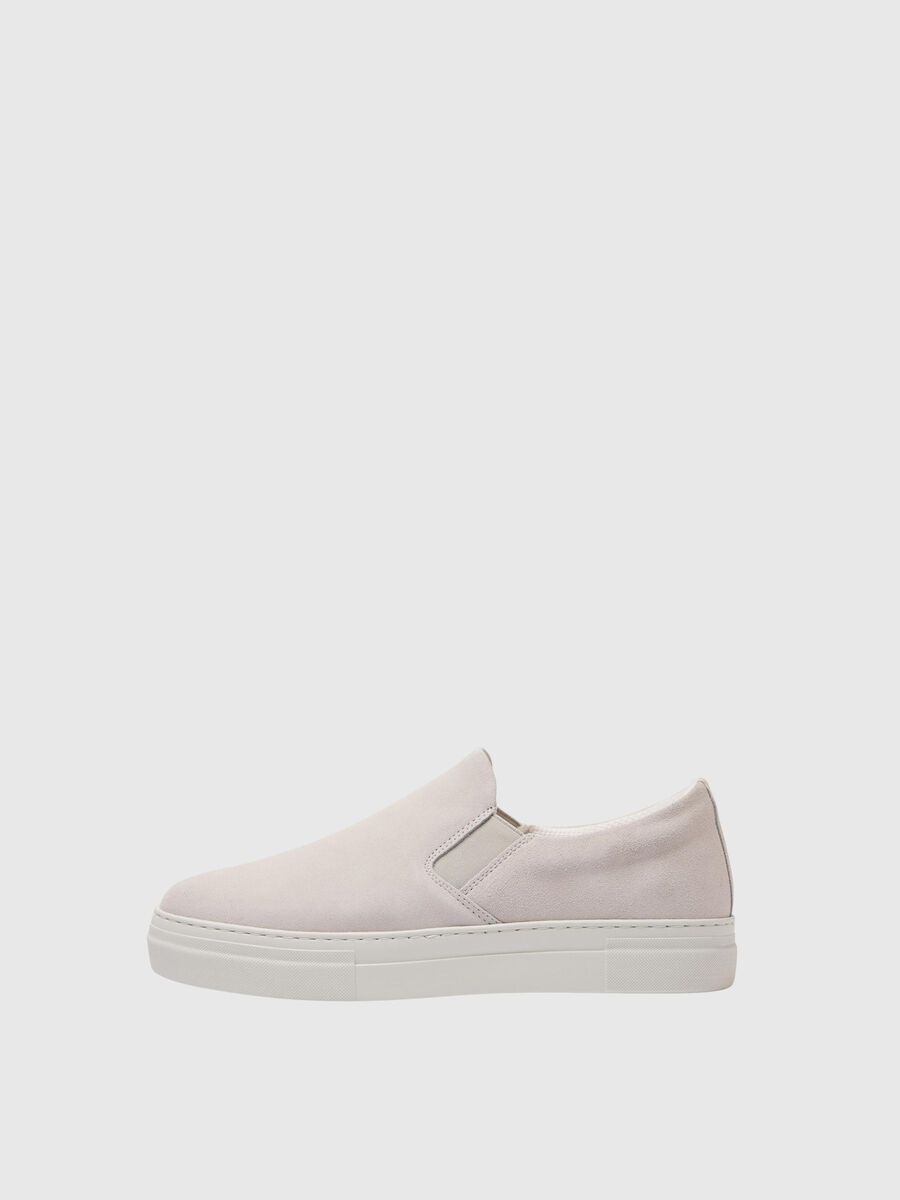 Selected WILDLEDER SNEAKERS, White, highres - 16072983_White_001.jpg