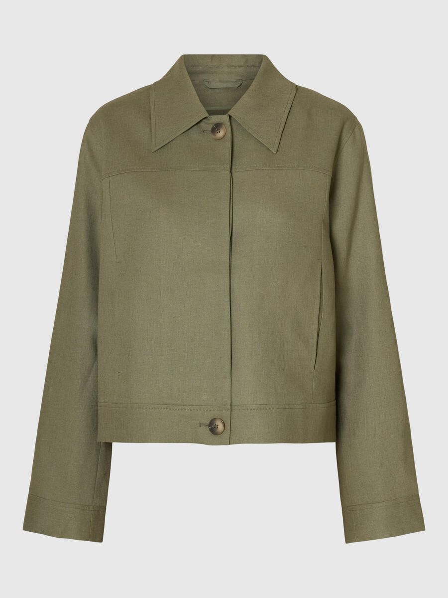 Selected LANGARM KURZJACKE, Vetiver, highres - 16098194_Vetiver_001.jpg