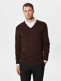 Selected ZIJDEMIX - SWEATER, Bordeaux, highres - 16058642_Bordeaux_003.jpg