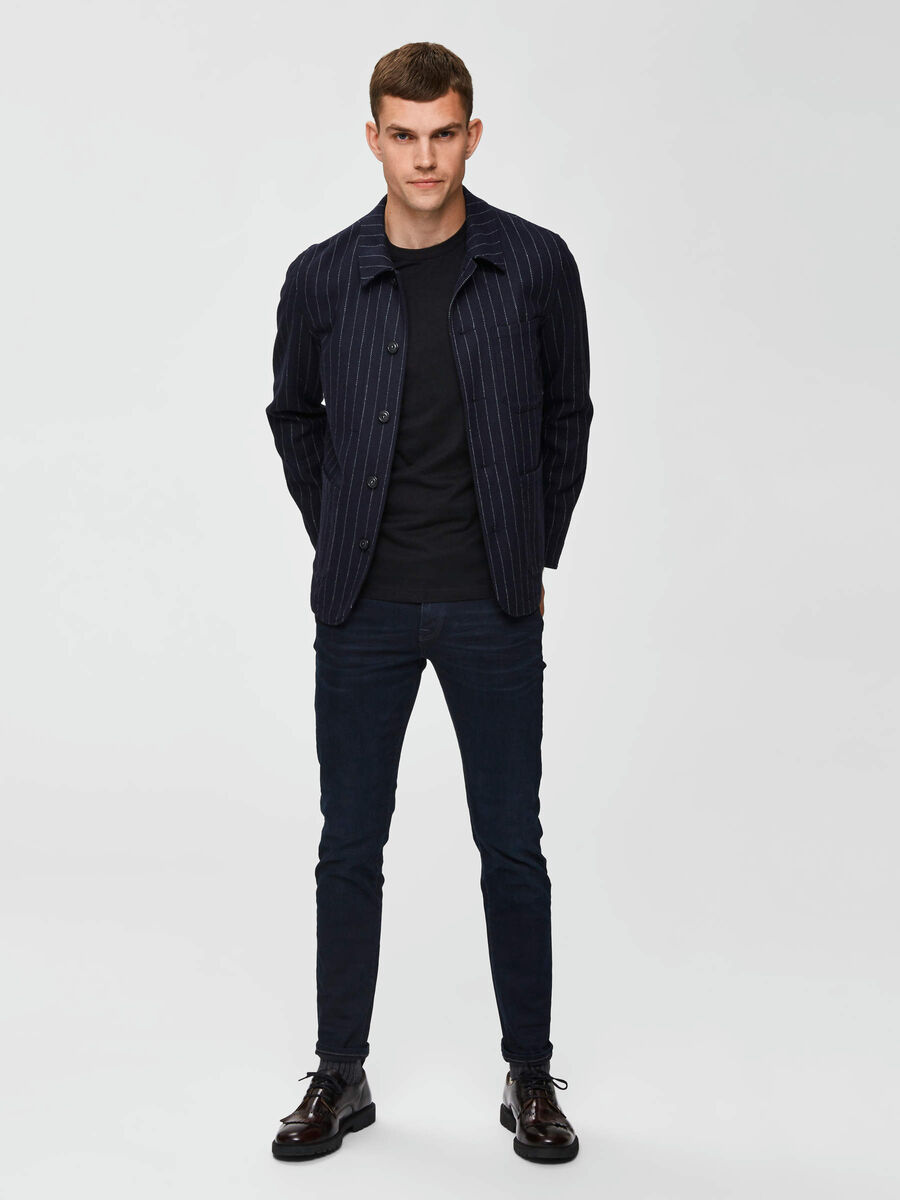 Selected MÖRK TVÄTT SLIM FIT-JEANS, Blue Black Denim, highres - 16069648_BlueBlackDenim_005.jpg