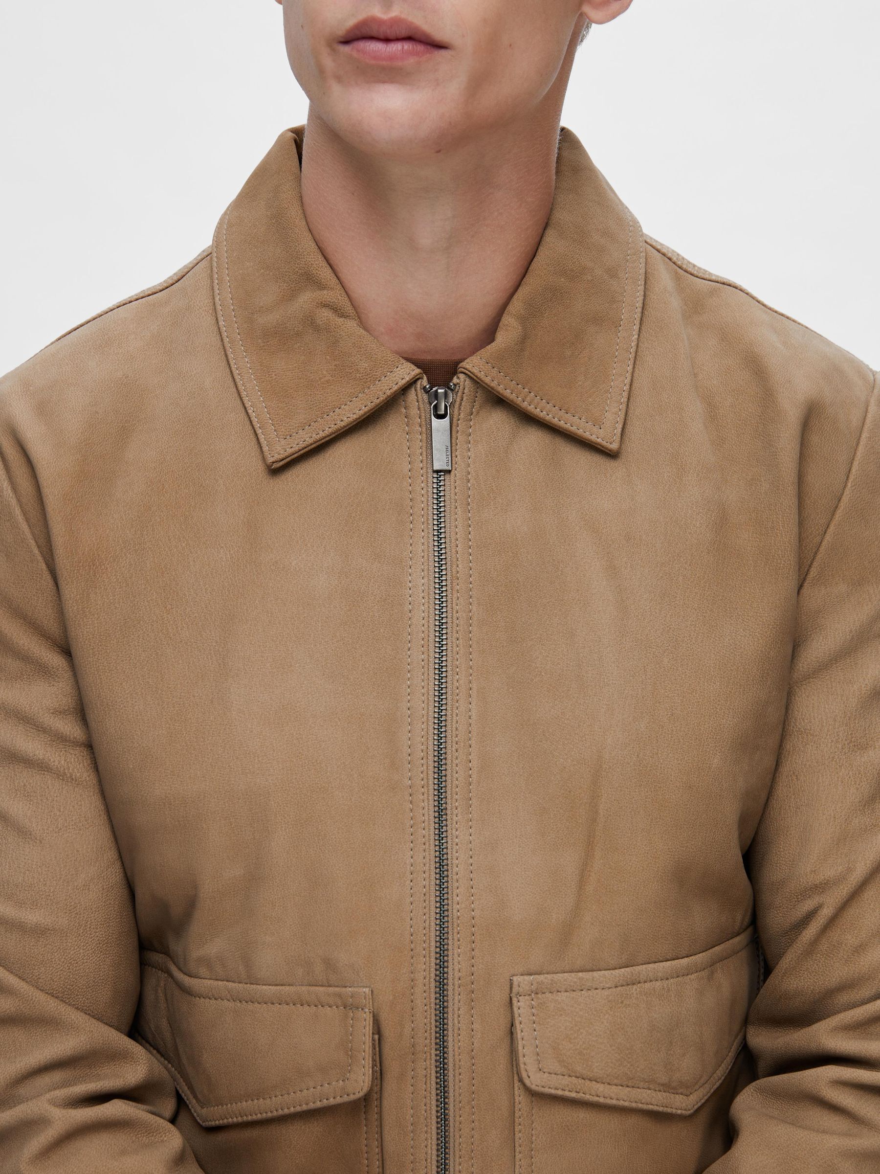 Selected homme cheap suede jacket
