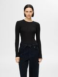 Selected TOP Z DŁUGIM RĘKAWEM, Black, highres - 16094726_Black_003.jpg