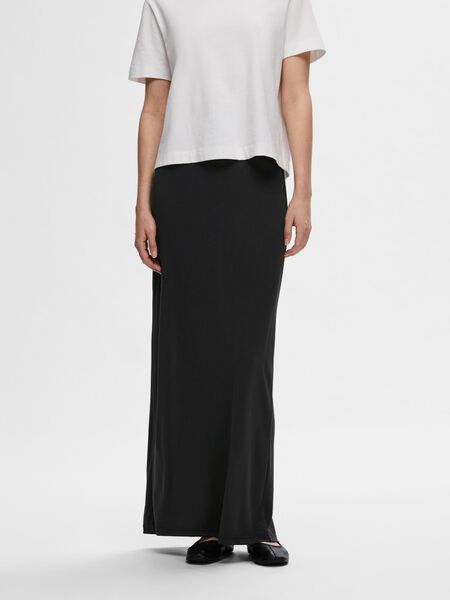 Selected SLIM MAXI SKIRT, Black, highres - 16093814_Black_003.jpg
