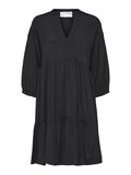 Selected MANCHES 3/4 MINI-ROBE, Black, highres - 16080842_Black_001.jpg