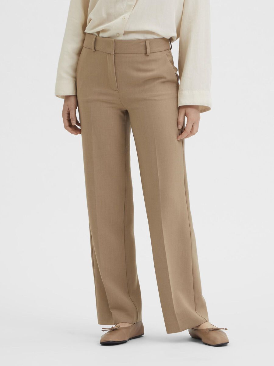 Selected MID WAIST WIDE-LEG TROUSERS, Amphora, highres - 16086020_Amphora_003.jpg