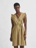 Selected ORGANIC COTTON FRILL WRAP DRESS, Kelp, highres - 16078922_Kelp_003.jpg