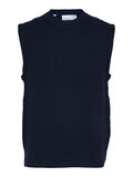 Selected RIBBED KNITTED VEST, Sky Captain, highres - 16079860_SkyCaptain_001.jpg