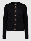 Selected MANCHES LONGUES CARDIGAN EN MAILLE, Black, highres - 16065511_Black_001.jpg