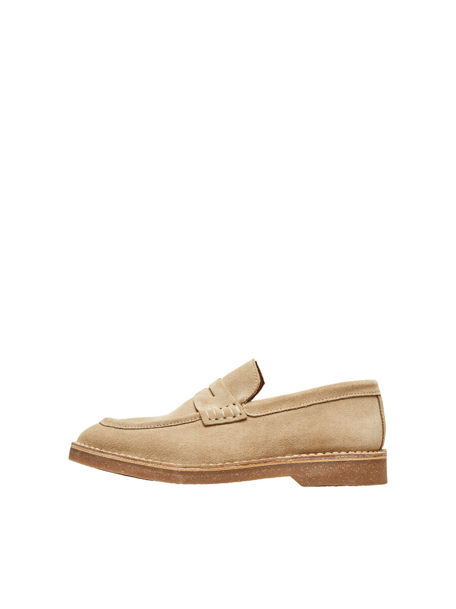 Selected SUEDE - LOAFERS, Cornstalk, highres - 16073603_Cornstalk_001.jpg