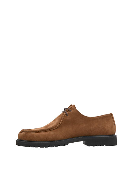 Selected SUÈDE MOC-TOE SCHOENEN, Cognac, highres - 16084410_Cognac_001.jpg