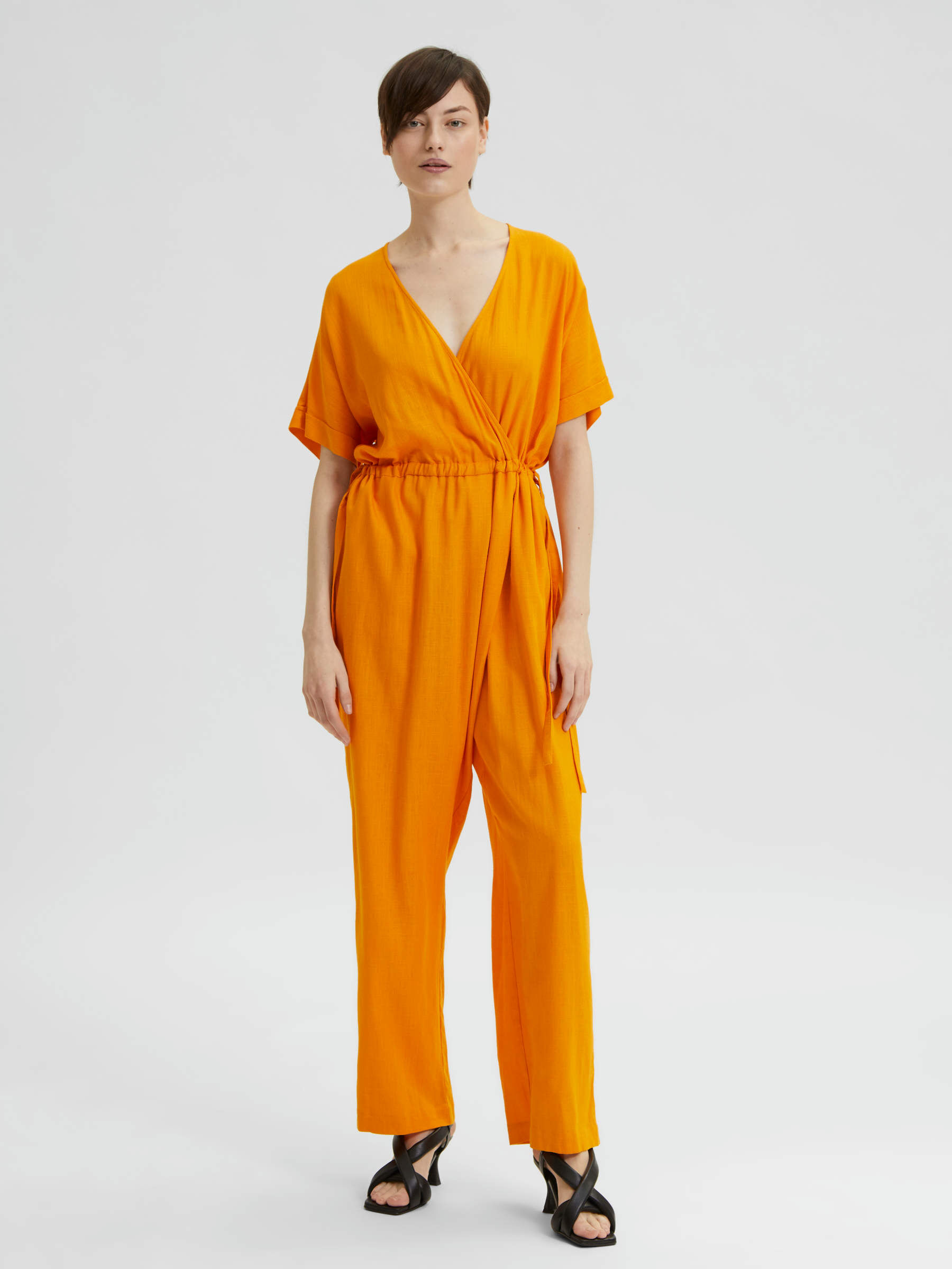 Linen blend jumpsuit | Selected