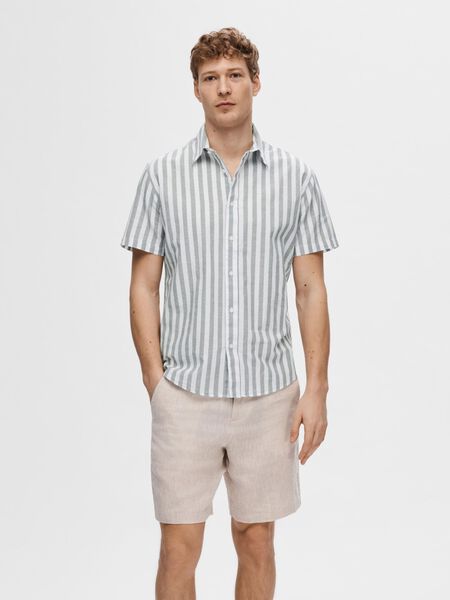 Selected COTTON BLEND SHORT SLEEVED SHIRT, Desert Sage, highres - 16079053_DesertSage_847432_003.jpg