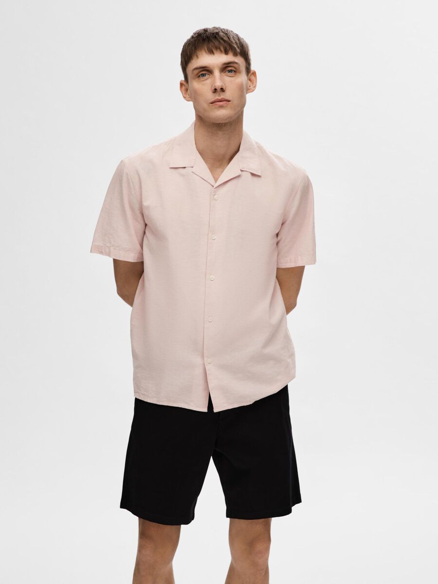 Selected SHORT-SLEEVED SHIRT, Cameo Rose, highres - 16092978_CameoRose_1089931_003.jpg