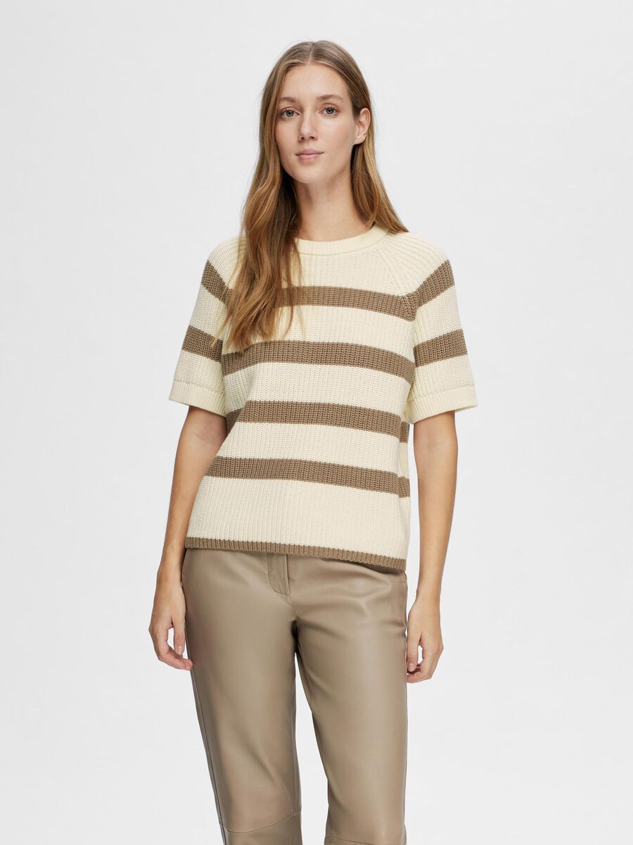 Selected STRIPED KNITTED TOP, Snow White, highres - 16092293_SnowWhite_1077939_003.jpg