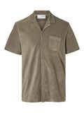 Selected TERRYCLOTH CHEMISE, Vetiver, highres - 16090758_Vetiver_001.jpg
