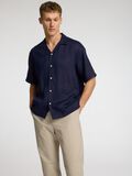 Selected LINO 100 % CAMISA DE MANGA CORTA, Navy Blazer, highres - 16096908_NavyBlazer_008.jpg