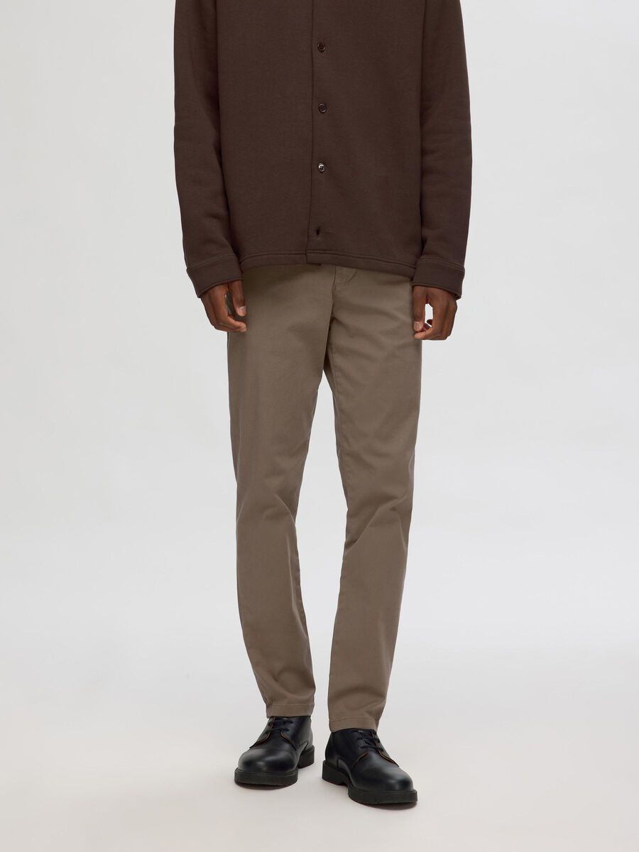 Selected 175 SLIM FIT FLEX CHINOS, Morel, highres - 16087663_Morel_003.jpg