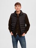 Selected PADDED QUILTED GILET, Black, highres - 16089396_Black_003.jpg