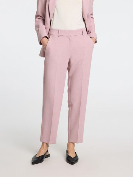 Selected CROP PANTALON À COUPE EFFILÉE, Bleached Mauve, highres - 16094207_BleachedMauve_1112458_003.jpg