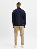 Selected QUARTER ZIP POLO SHIRT, Navy Blazer, highres - 16081196_NavyBlazer_004.jpg