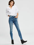 Selected HIGH WAIST - SKINNY FIT JEANS, Medium Blue Denim, highres - 16072637_MediumBlueDenim_008.jpg