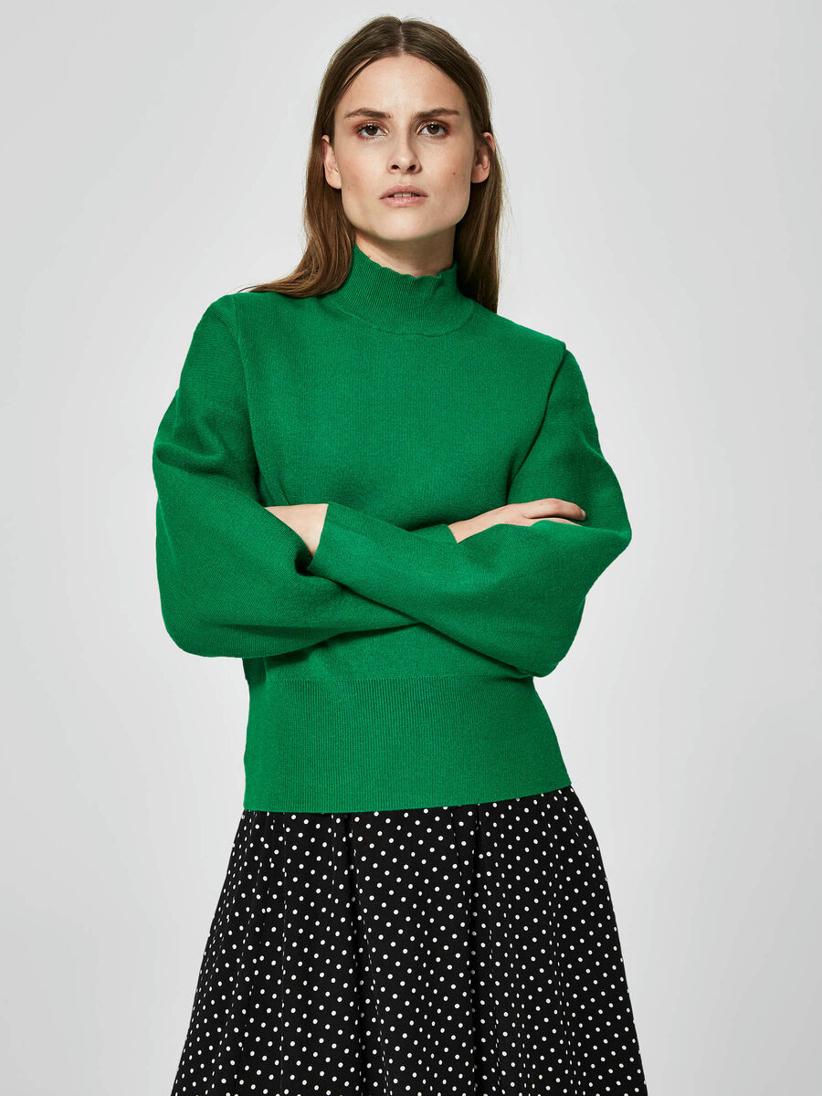 Selected VISCOSE - JUMPER, Jolly Green, highres - 16053906_JollyGreen_003.jpg