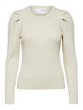 Selected PETITE KNITTED PULLOVER, Birch, highres - 16083002_Birch_001.jpg