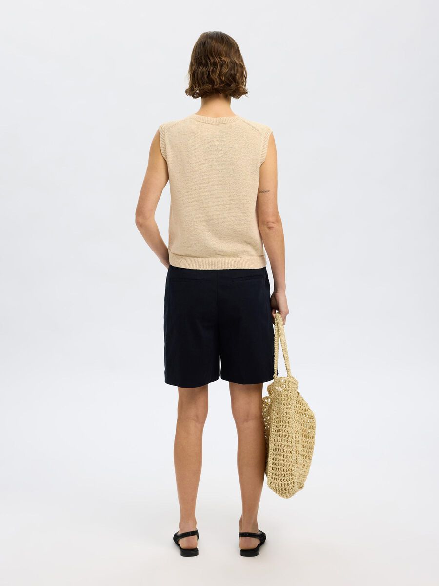Selected BOMULDSBLANDING STRIK VEST, Birch, highres - 16097489_Birch_004.jpg