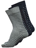 Selected LOT DE 3 - CHAUSSETTES, Medium Grey Melange, highres - 16061429_MediumGreyMelange_001.jpg