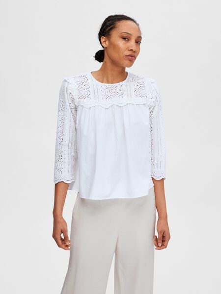 Selected BRODERIE ANGLAISE BLOUSE, Bright White, highres - 16088905_BrightWhite_003.jpg