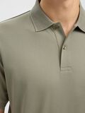 Selected SHORT SLEEVED POLO SHIRT, Vetiver, highres - 16099994_Vetiver_006.jpg
