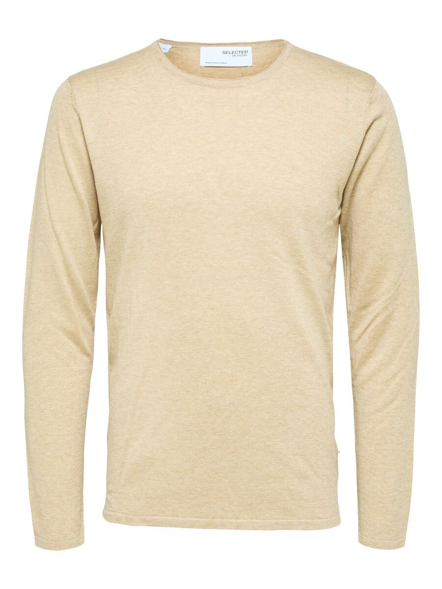 Selected WEICH TENCEL™ LYOCELL-GEMISCH PULLOVER, Kelp, highres - 16079774_Kelp_853600_001.jpg