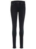 Selected MID WAIST SKINNY FIT-JEANS, Black Denim, highres - 16064385_BlackDenim_652191_001.jpg