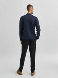 Selected KNITTED SHIRT COLLAR CARDIGAN, Dark Sapphire, highres - 16079113_DarkSapphire_004.jpg