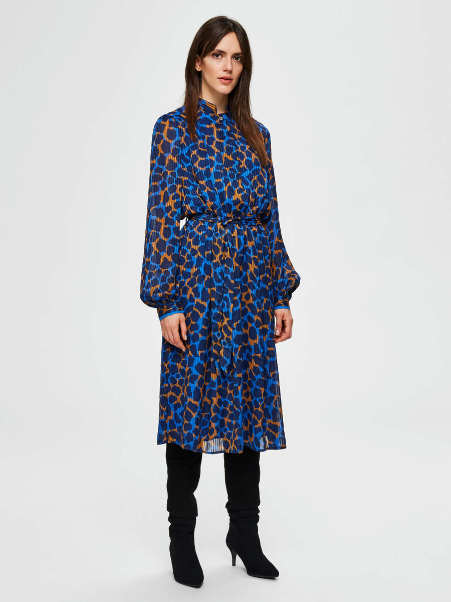 Selected CON ESTAMPADO DE LEOPARDO - VESTIDO MIDI, Dark Sapphire, highres - 16074401_DarkSapphire_771887_003.jpg