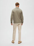 Selected LONG SLEEVED OVERSHIRT, Vetiver, highres - 16088535_Vetiver_004.jpg