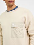 Selected RELAXED FIT PULLOVER, Oatmeal, highres - 16083887_Oatmeal_006.jpg