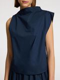Selected PLEATED SLEEVELESS TOP, Outer Space, highres - 16099015_OuterSpace_006.jpg