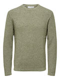 Selected WAFFLE KNIT PULL, Winter Moss, highres - 16079776_WinterMoss_853674_001.jpg