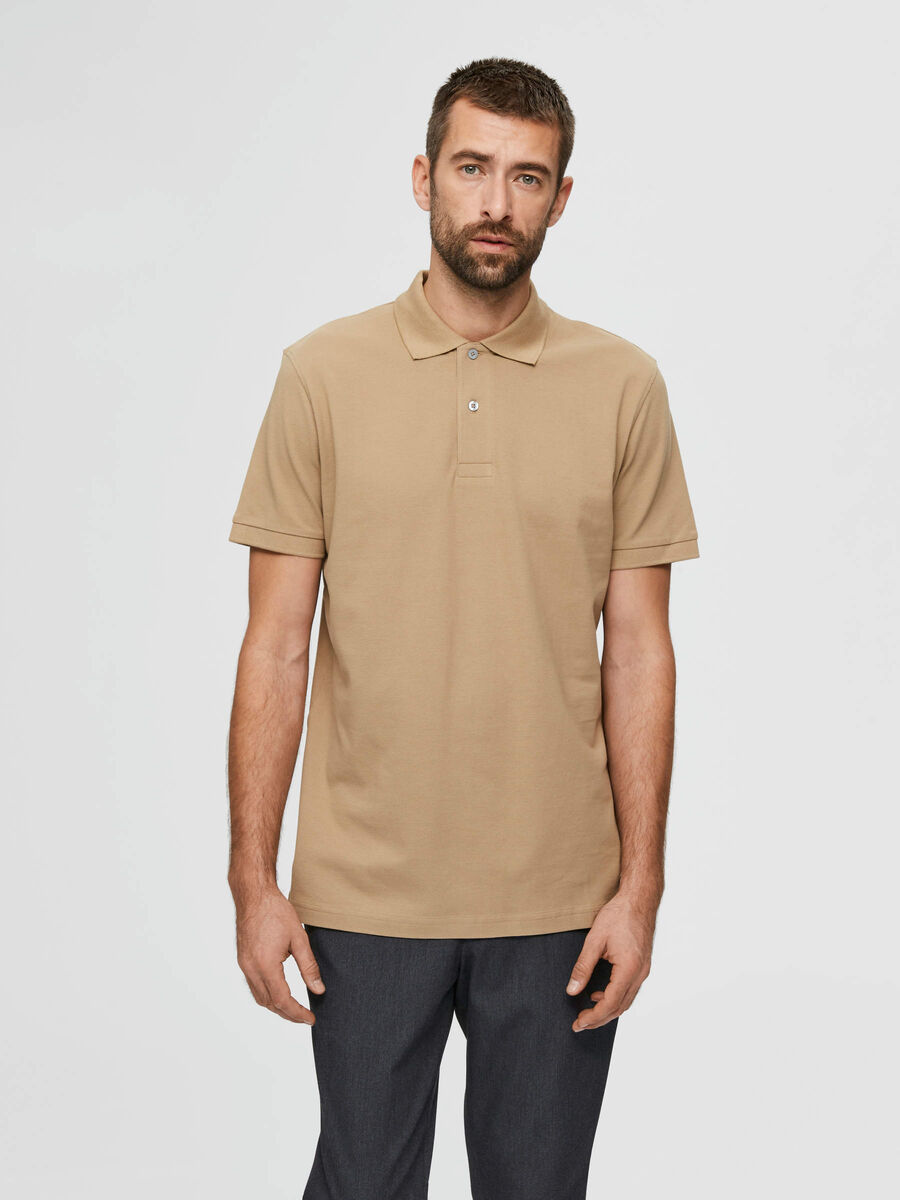 Selected REGULAR FIT PIQUE POLO SHIRT, Kelp, highres - 16078604_Kelp_003.jpg