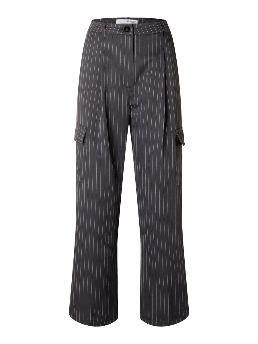 Selected PINSTRIPE CARGO TROUSERS, Magnet, highres - 16092648_Magnet_1084484_001.jpg