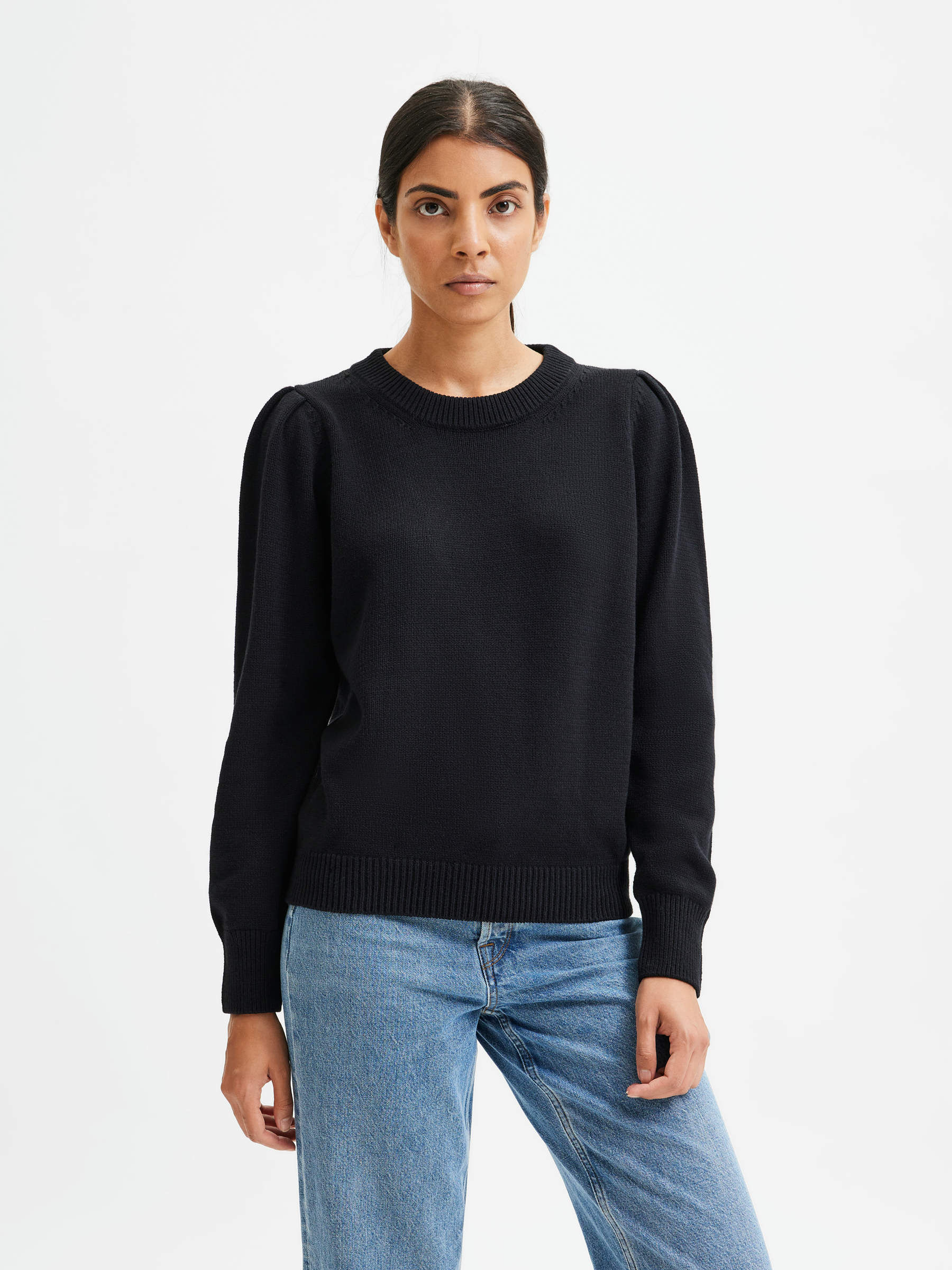 black open back jumper